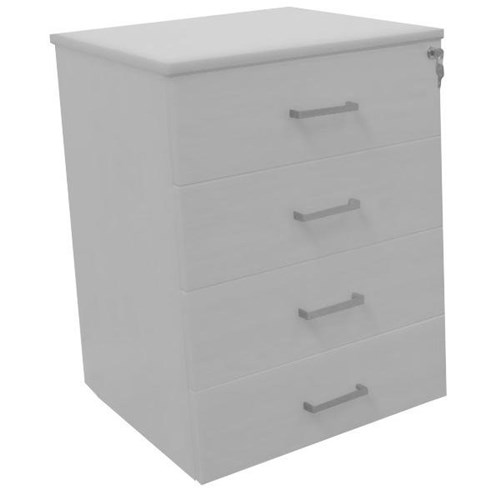 Accord Mobile 4 Drawer Locking Grey