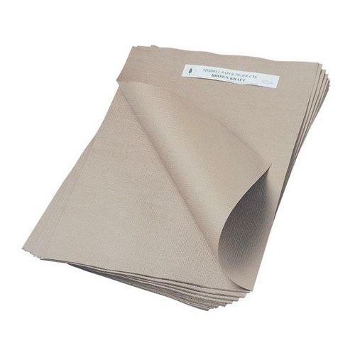 Embossed Kraft A3 120gsm Paper Brown, Pack of 100