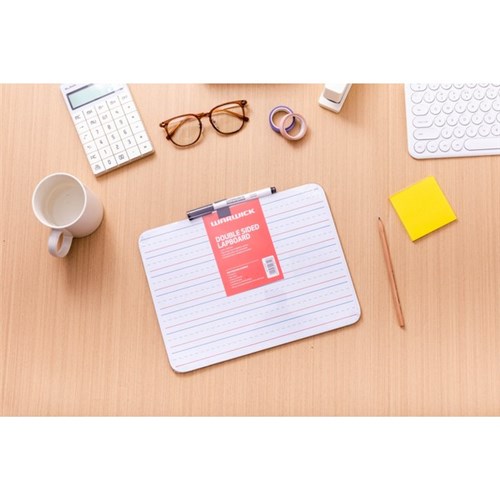 Warwick Lapboard Whiteboard Double Sided Non-Magnetic 226x300mm