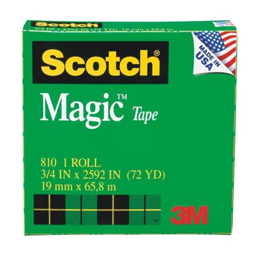Scotch® Magic™ 810 Invisible Tape 19mm x 66m