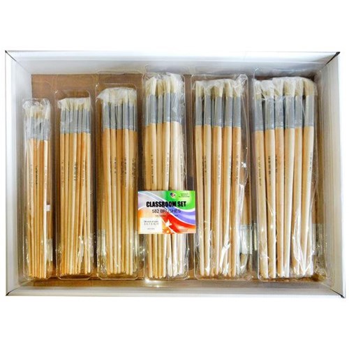 Five Star Classroom 582 Round Paint Brush Set, Set of 144