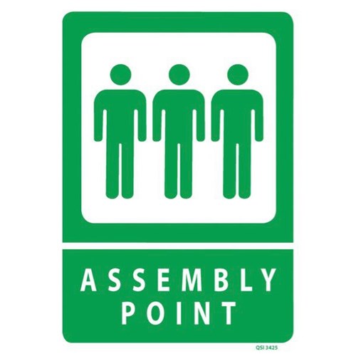 Assembly Point Safety Sign 230x300mm
