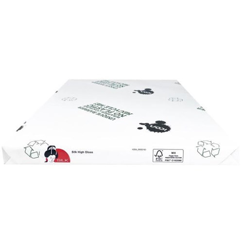 Silk A4 150gsm Long Grain High Gloss Paper, Pack of 250