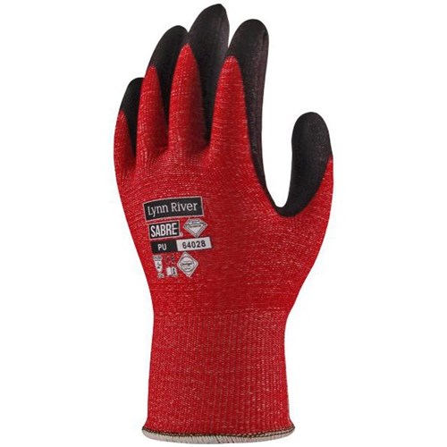Lynn River Sabre 528 Cut 5 Gloves Red 2XL, Pair