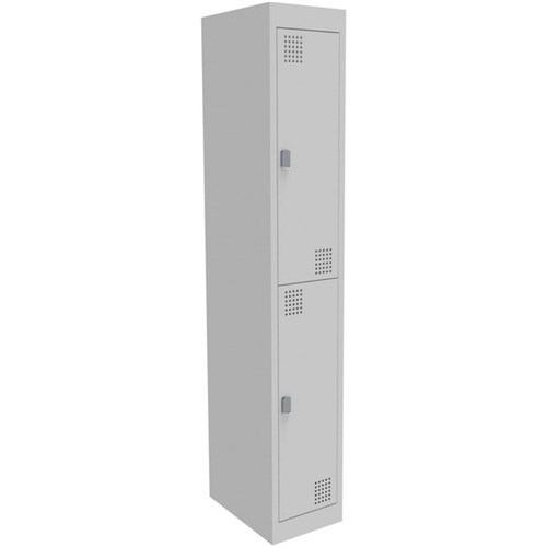 Europlan Locker 2 Tier 375mm Stone Grey