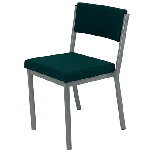 MS3 Stacker Chair Silver Frame Charade Fabric/Hunter