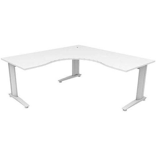 Energy Single User Workstation 1500mm White/White