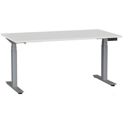1500x800mm White Top/Silver Frame