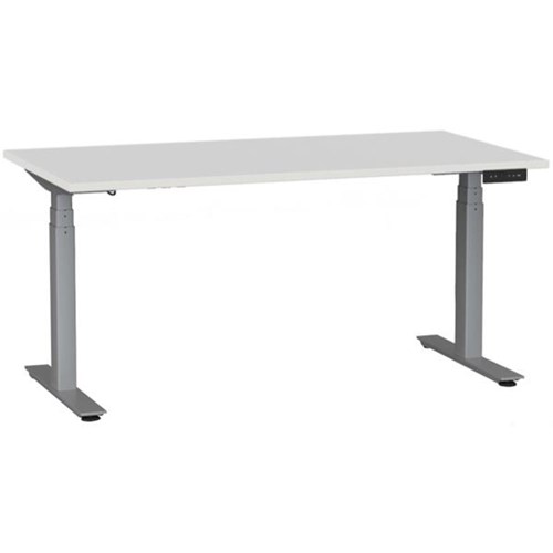 1500x800mm White Top/Silver Frame
