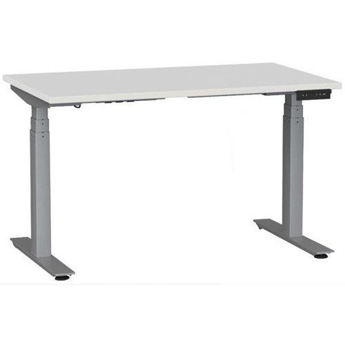 1200x700mm White Top/Silver Frame