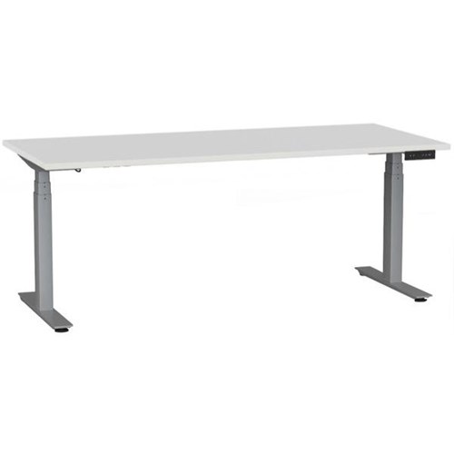 1800x800mm White Top/Silver Frame
