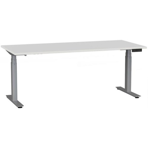1800x800mm White Top/Silver Frame