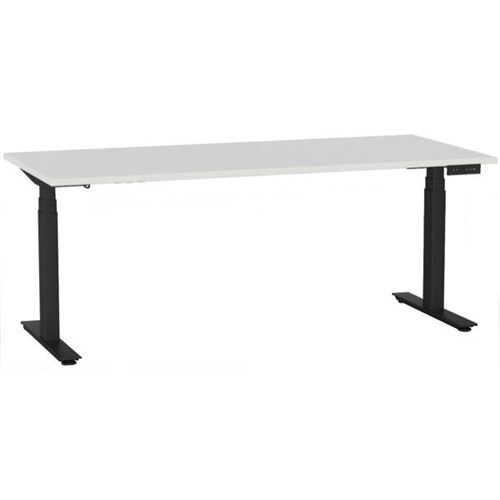 1800x800mm White Top/Black Frame