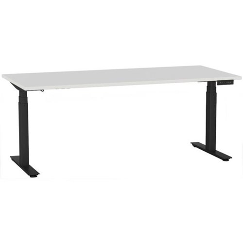 1800x800mm White Top/Black Frame