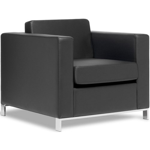 Carlo Sofa With Arms PU Black